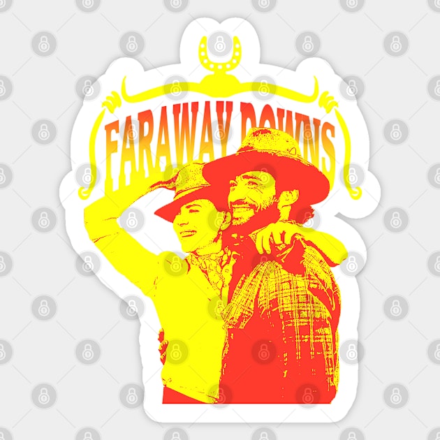 Faraway Downs series Nicole Kidman and Hugh Jackman Sticker by ironpalette